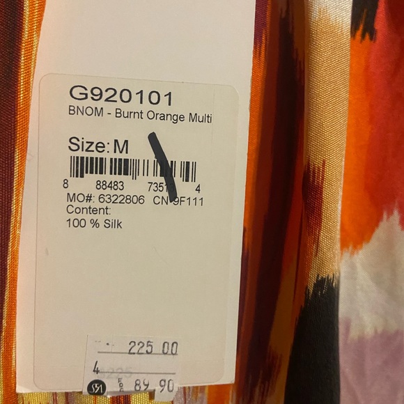 NWT Colorful SoCa by St. John blouse size medium and 100% silk - Picture 4 of 12